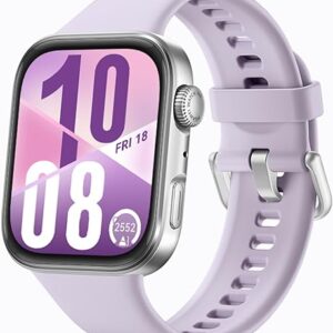 ساعة ذكية ووتش فيت 4، شاشة 1.8 بوصة، أكثر من 100 وضع رياضي، تتبع اللياقة والصحة، مساعد للرفاهية العاطفية، مدة تشغيل بطارية تصل إلى 10 أيام، متوافقة مع نظامي التشغيل iOS وأندرويد، أرجواني، من هواوي