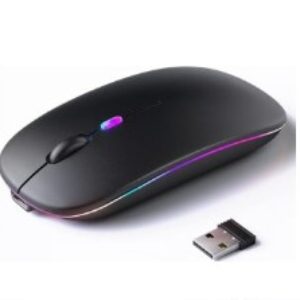 Wireless Bluetooth Mouse. Rechargeable LED. Dual Mode Mouse (Bluetooth 5.2 and USB Receiver)