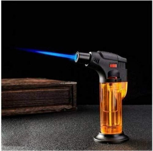 ولاعة غاز بوتان مزدوجة الشعلة، قابلة لإعادة التعبئة