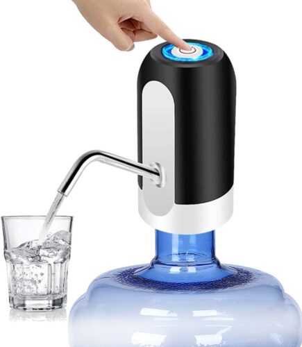 مضخة مياه لقارورة المبرد تعمل بالشحن Water Bottle Pump 5 Gallon Water bottle dispenser USB Charging