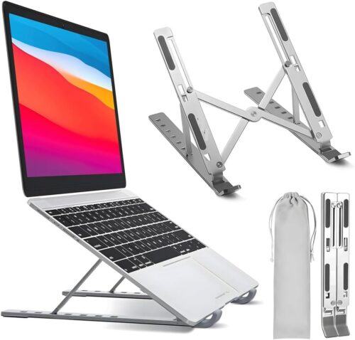 حامل لاب توب المونيوم قابل للطي والتعديل